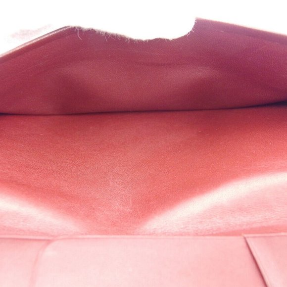 Cartier length wallet mast line Bordeaux leather Auth used T17439 - Picture 4 of 9